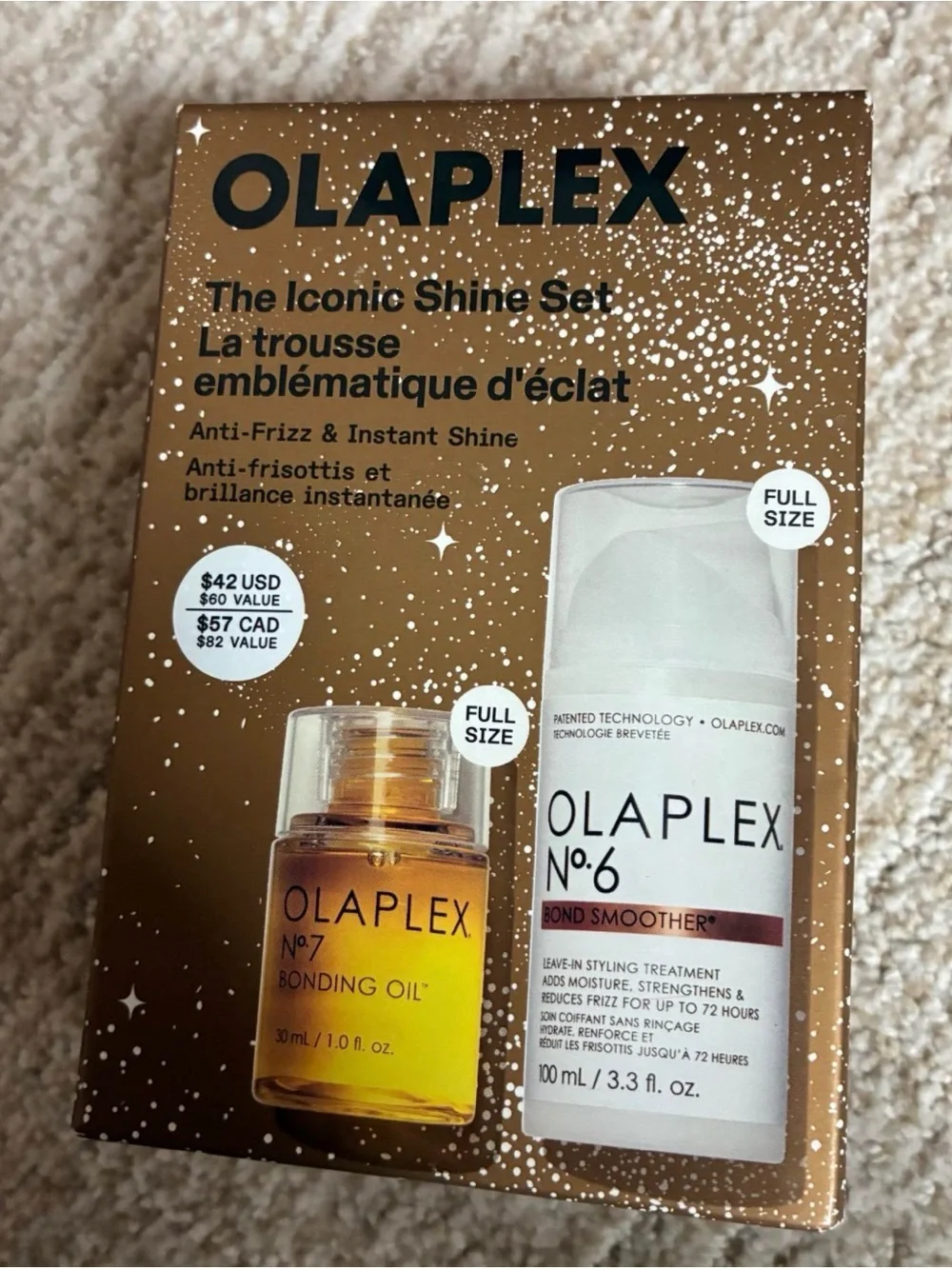 New in box Olapex THE ULTIMATE SMOOTH HAIR STYLING SET